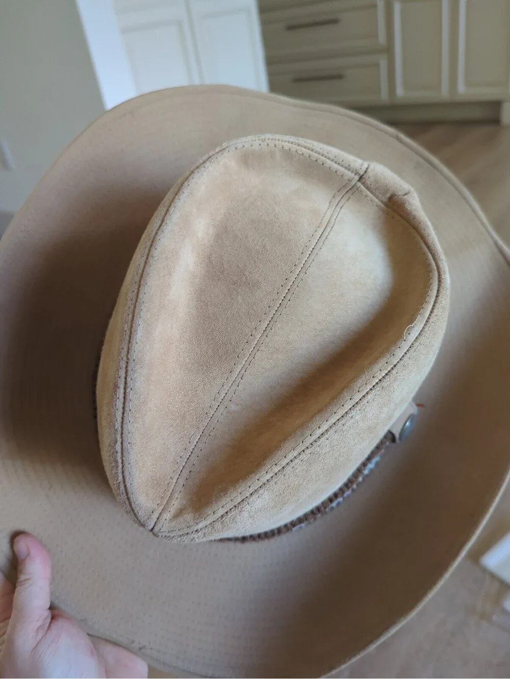 Vintage Larry Mahan Collection Size 7 5/8 Dusty Roads Tanbark Cowboy Duster